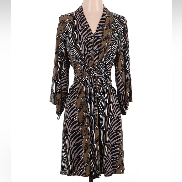 BANANA REPUBLIC Issa London Collection Zebra Kimono Dress Size 0 Limited Edition - Picture 2 of 8
